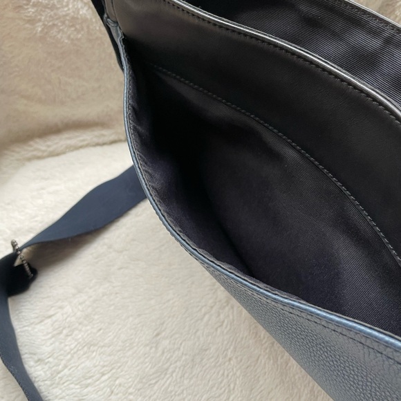 Coach Camden Blue Leather Crossbody Laptop Messenger Map Bag - Picture 13 of 15